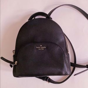 Kate Spade Medium Leather Backpack Jackson Black